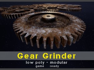 gear grinder asset pack 3D Model