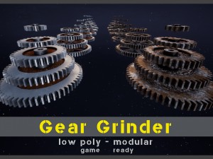 gear grinder asset pack 3D Model