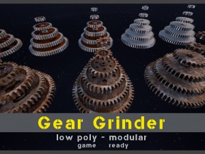 gear grinder asset pack 3D Model