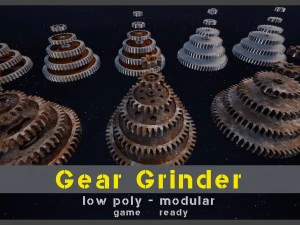 gear grinder asset pack 3D Model