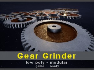 gear grinder asset pack 3D Model