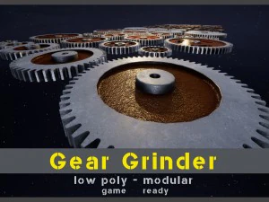 gear grinder asset pack 3D Model