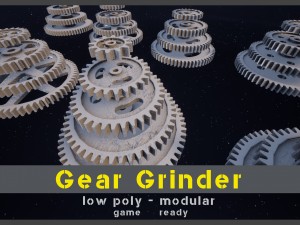 gear grinder asset pack 3D Model