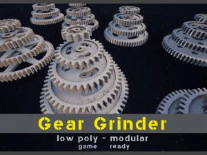 gear grinder asset pack 3D Model