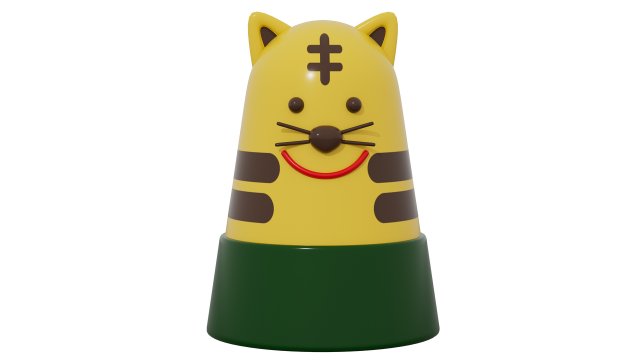 Toy Tiger 3D Model .c4d .max .obj .3ds .fbx .stl .blend 