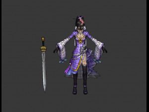 swordsman chivalrous guest Model 3D