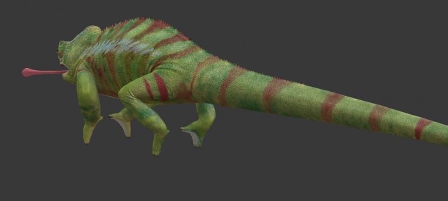 chameleon 3D Model .c4d .max .obj .3ds .fbx .stl .blend 