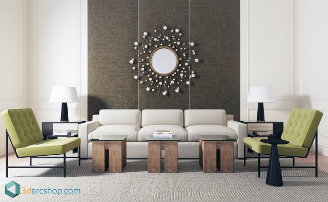 escena interior 3D Модель .c4d .max .obj .3ds .fbx .stl .blend 
