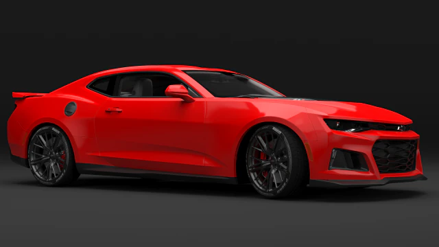 chevrolet camaro zl1 2017 3D Model .c4d .max .obj .3ds .fbx .stl .blend 