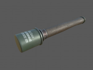 wwii grenade stielhandgranate m24 3D Модель