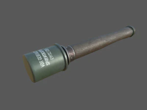 wwii grenade stielhandgranate m24 3D Model