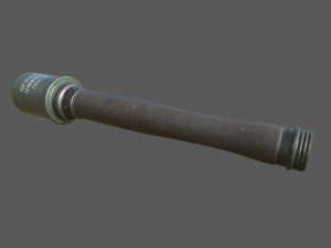 wwii grenade stielhandgranate m24 3D Модель