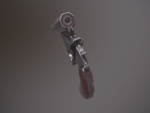 wwii grenade launcher pistol 3D 模型