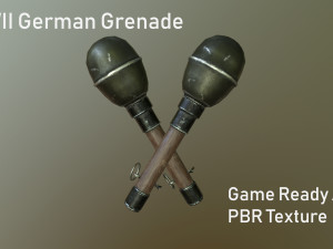 wwii german grenade 3D Model