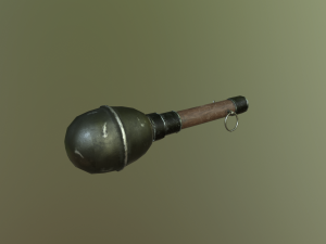 wwii german grenade Model 3D