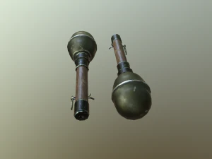 wwii german grenade 3D Model