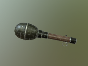 wwii german grenade Model 3D