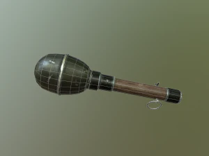 wwii german grenade 3D Model