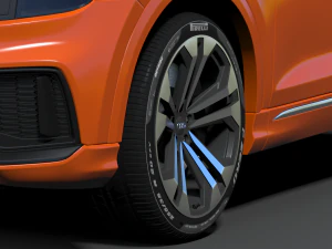 audi q8 2019 3D Model