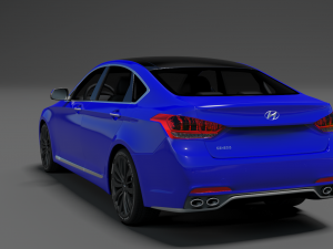 hyundai genesis 2015 3D Model