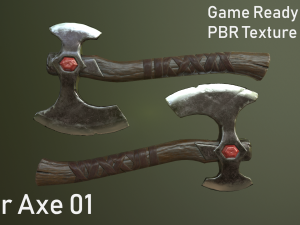war axe 01 Modelo 3D