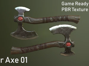 ascia da guerra 01 Modello 3D