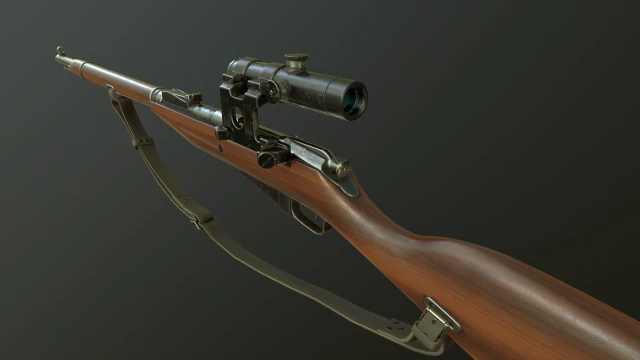 mosin nagant m91 3D Model .c4d .max .obj .3ds .fbx .stl .blend 