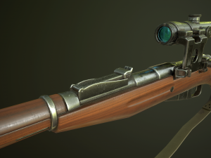 mosin nagant m91 Modelo 3D