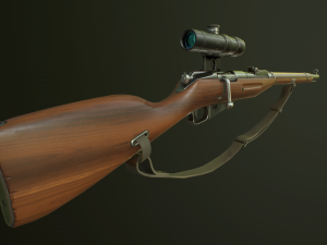 mosin nagant m91 Modelo 3D