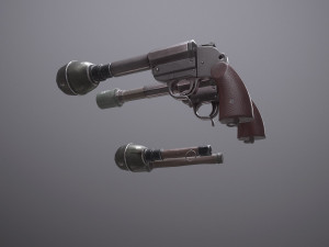 wwii granade launcher granades 3D 模型