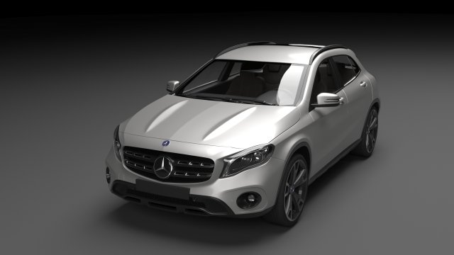 mercedes benz gla amg 2018 3Dモデル .c4d .max .obj .3ds .fbx .stl .blend