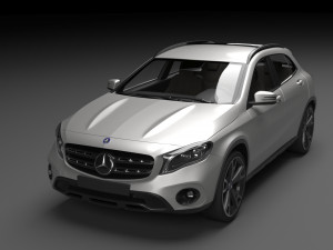 mercedes benz gla amg 2018 3D 模型