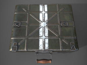 wwii stielhandgranate m24 case with stielhandgranate m24 grenade Modelo 3D