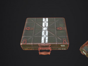 wwii stielhandgranate m24 case with stielhandgranate m24 grenade Modelo 3D