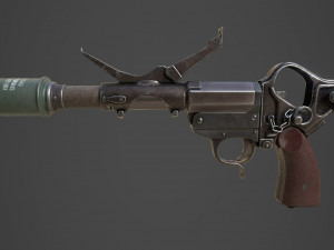 wwii german grenade launcher full pack Modèle 3D