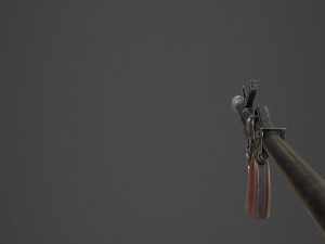 wwii german grenade launcher full pack Modèle 3D