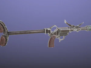 wwii german grenade launcher full pack 3D Model