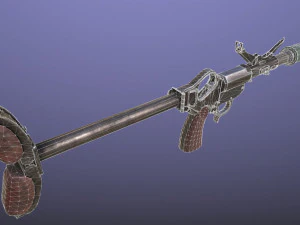 wwii german grenade launcher full pack 3D Model