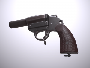 wwii german grenade launcher full pack Modèle 3D