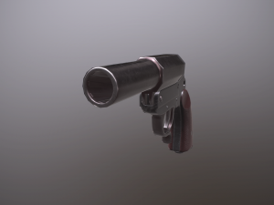 wwii german grenade launcher full pack Modèle 3D