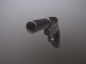 wwii german grenade launcher full pack 3D Model