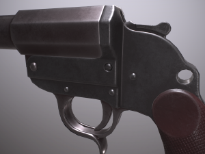 wwii german grenade launcher full pack Modèle 3D