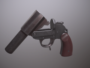 wwii german grenade launcher full pack Modèle 3D