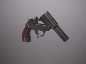 wwii german grenade launcher full pack 3D Model