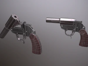 wwii german grenade launcher full pack 3D Model