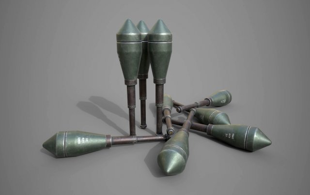 panzerwurfkorper 42 lp 3D Model .c4d .max .obj .3ds .fbx .stl .blend 