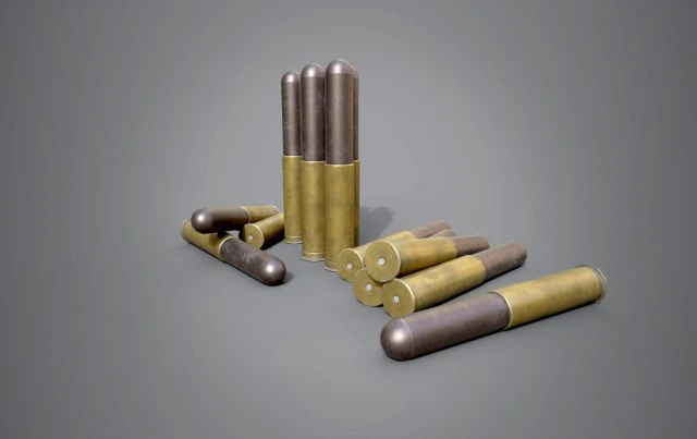 sprenggranatpatrone lp 3D Model .c4d .max .obj .3ds .fbx .stl .blend 