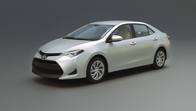 toyota corolla le 2019 Model 3D .c4d .max .obj .3ds .fbx .stl .blend 