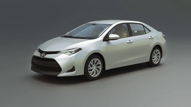 toyota corolla le 2019 3D Model .c4d .max .obj .3ds .fbx .stl .blend