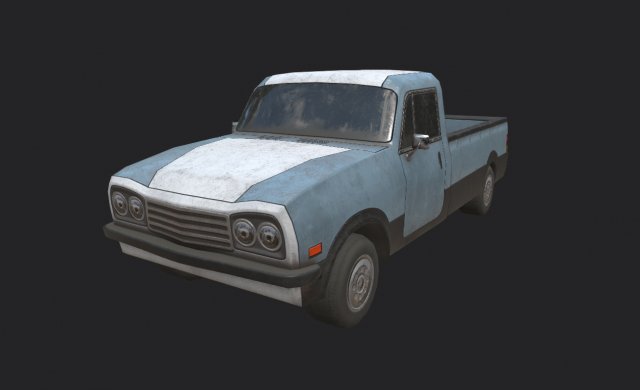 generic pickup 3D Model .c4d .max .obj .3ds .fbx .stl .blend 